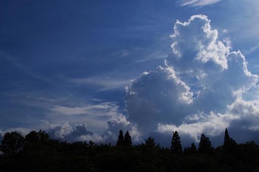 夏の景色 夏の景色 入道雲,積乱雲,夏の写真素材