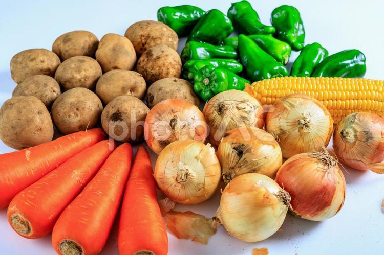たくさんの野菜 野菜,じゃがいも,にんじんの写真素材