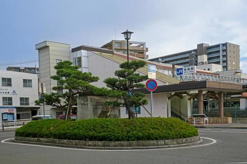 兵庫・高砂市 JR宝殿駅 ロータリー 兵庫・高砂市 JR宝殿駅 ロータリー 兵庫,兵庫県,高砂市の写真素材