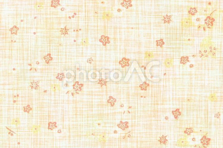 花模様の背景イエロー 背景,素材,バックの写真素材