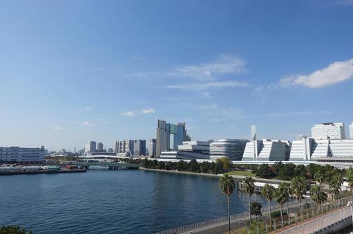 国際展示場から見える景色 国際展示場,東京ビックサイト,展示会の写真素材