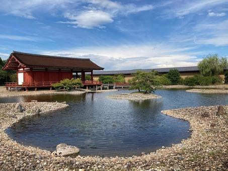 平城宮跡東院庭園 平城宮跡,平城宮,東院の写真素材