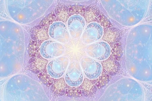 光り輝く曼荼羅（マンダラ）の写真