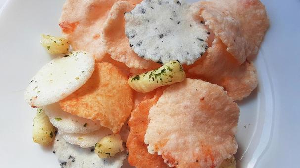 せんべいあられミックス・2 せんべいあられミックス・2 せんべい,あられ,食べ物の写真素材