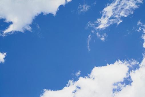 青空と雲 青空と雲の写真