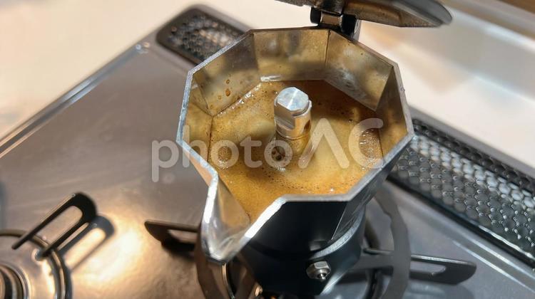 アロマたつエスプレッソコーヒー コーヒー,珈琲,飲み物の写真素材