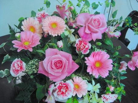 ピンクの花束 ピンクの花束の写真