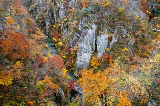 鳴子峡の秋-Vol.4(35) 渓谷,峡谷,鳴子峡の写真素材