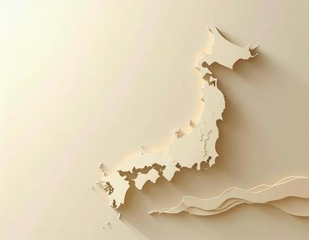 日本列島シルエット 日本列島シルエットの写真