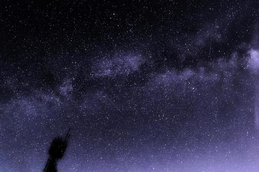 星空・天の川 星空・天の川 星空,夜空,天の川銀河の写真素材