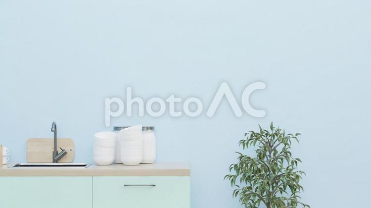 ブログやホームページ用インテリアイメージ cg,おしゃれ,整理整頓の写真素材