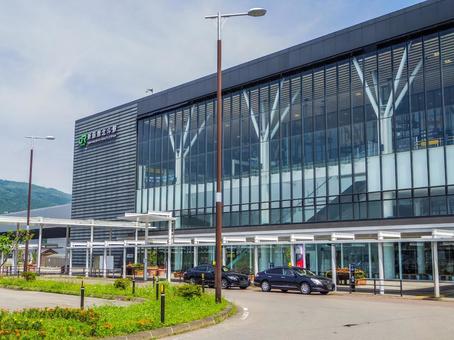 【北海道】新函館北斗駅南口 【北海道】新函館北斗駅南口 新函館北斗駅,新函館北斗駅南口,北斗市の写真素材