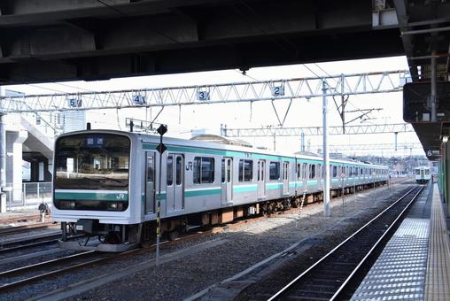 E501系 K753 いわきにて E501系 K753 いわきにて e501系,常磐線,k753の写真素材