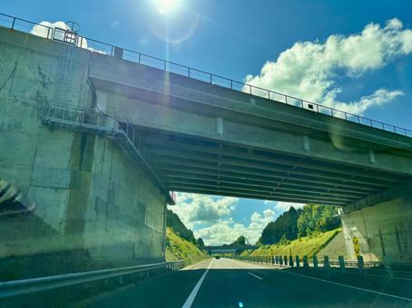 高速道路の景色2 高速道路の景色2 高速道路,高速,高速道の写真素材