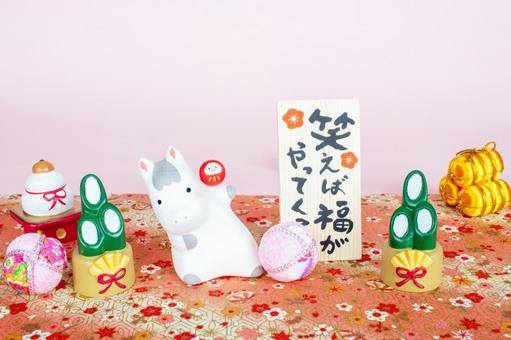 年賀状の素材 年賀状の素材 年賀状,年賀状素材,馬の写真素材