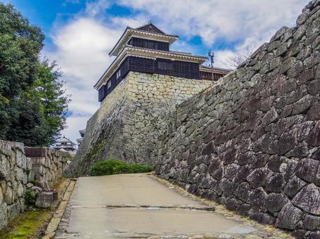 【愛媛県】松山市・松山城中ノ門跡 松山城,中ノ門跡,愛媛県の写真素材