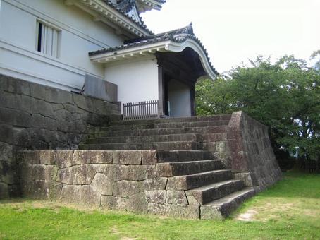 宇和島城 天守の玄関 宇和島城 天守の玄関 宇和島城,藤堂高虎,現存天守の写真素材