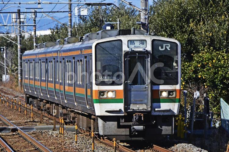 211系　東海道本線 鉄道,電車,線路の写真素材