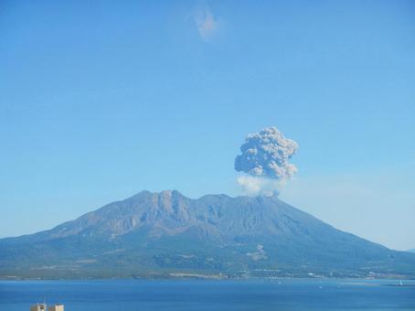 Eruption of Sakurajima, Kagoshima Prefecture, an active volcano in Japan, sakurajima, sakurajima, kagoshima, JPG