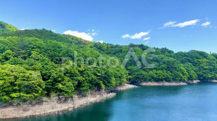 栃木県那須塩原市　河川 川,栃木県,那須塩原市の写真素材