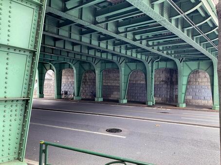 高架下 高架下,高架,立体交差の写真素材