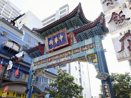 Yokohama Chinatown · Chaoyang gate, JPG Yokohama Chinatown · Chaoyang gate, JPG