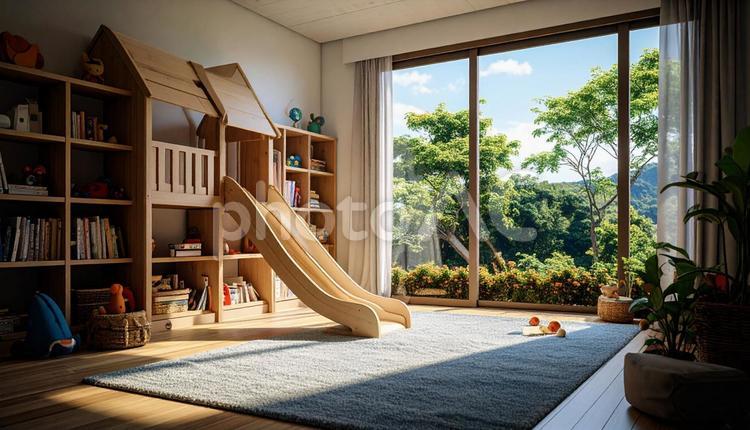 保育園の室内イメージ 教室,部屋,インテリアの写真素材