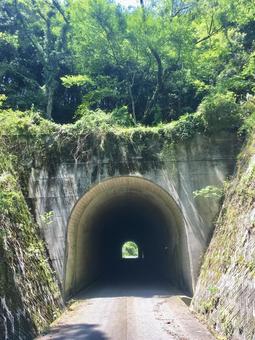山間部のトンネル 山間部,トンネル,山道の写真素材