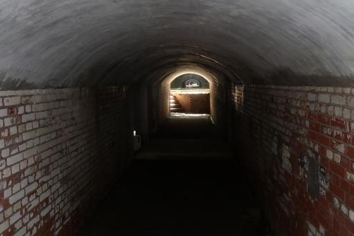 友ヶ島の第三砲台 9月,夏,史跡の写真素材