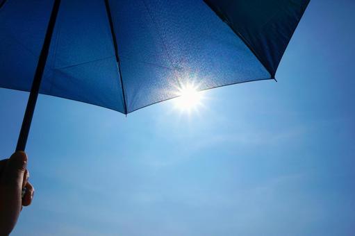 日差しを遮る雨晴兼用傘 日差しを遮る雨晴兼用傘 日傘,日差し,陽射しの写真素材