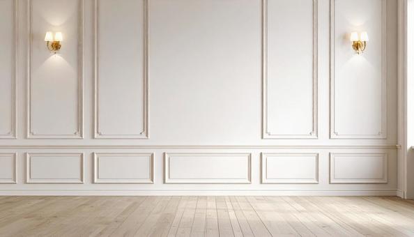 白色のシンプルな壁 白色のシンプルな壁の写真