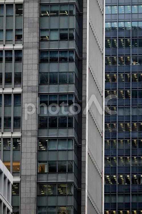 高層ビル群 ビル,密集,ガラスの写真素材