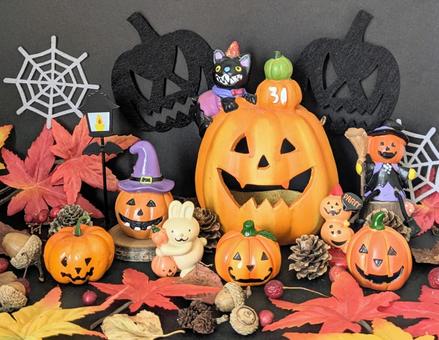 ハッピーハロウィン ハッピーハロウィン ハロウィン,秋,かぼちゃの写真素材