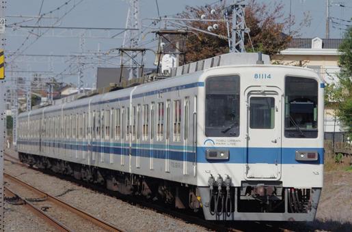 東武野田線　8000系 鉄道,電車,東武鉄道の写真素材