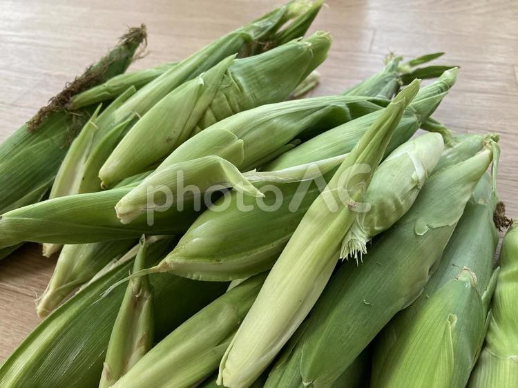野菜　間引いたとうもろこし・ヤングコーン トウモロコシ,間引き,ヤングコーンの写真素材