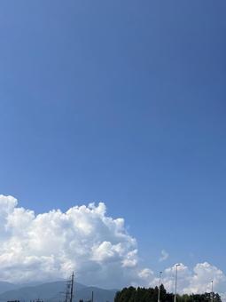 青空と雲 青空と雲の写真