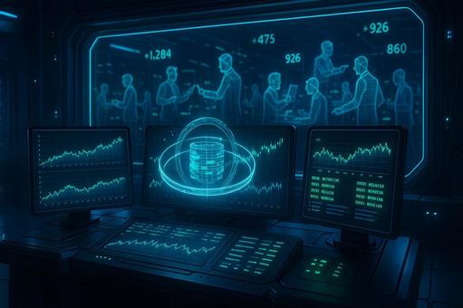 取引データ監視室の写真