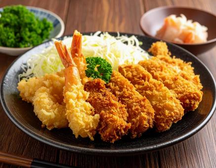 鳥の唐揚げ、とり天、竜田揚げ 鳥の唐揚げ、とり天、竜田揚げの写真