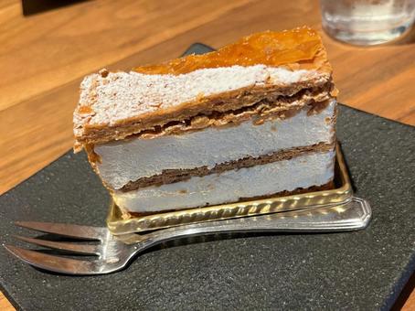 東京、ケーキ屋カフェのミルフィーユ 東京、ケーキ屋カフェのミルフィーユの写真