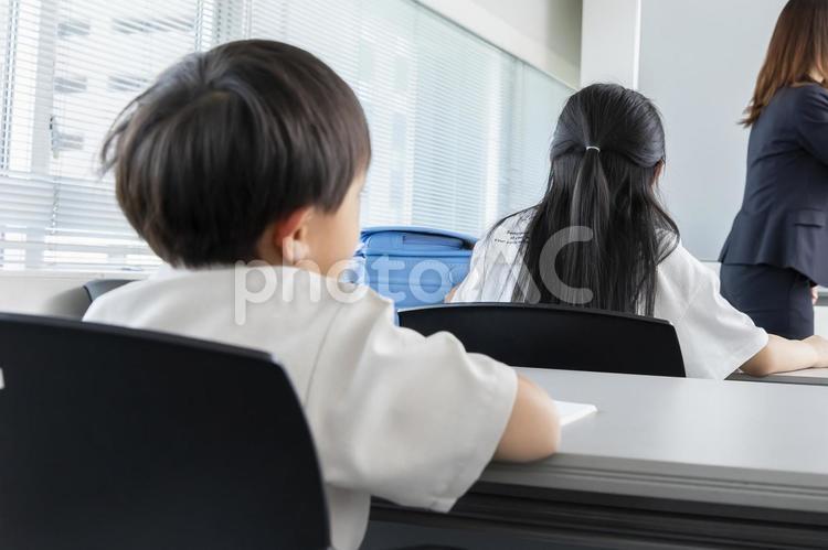 学習塾の講師　cram school 塾,学習塾,習い事の写真素材