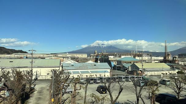 新幹線からの眺め1 新幹線からの眺め1 新幹線,眺め,風景の写真素材