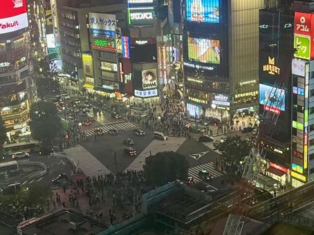 夜の渋谷 夜の渋谷の写真