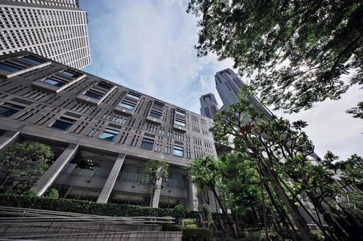 東京都庁第一本庁舎 東京都庁第一本庁舎 東京都庁舎,東京都庁第一本庁舎,東京都新宿区の写真素材