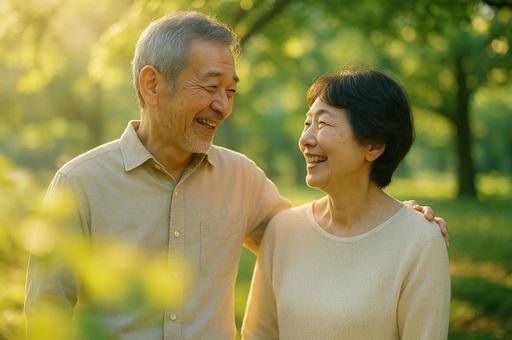 老夫婦 老夫婦の写真