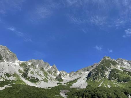 涸沢からの展望 21 涸沢からの展望 21 夏山,登山,青空の写真素材