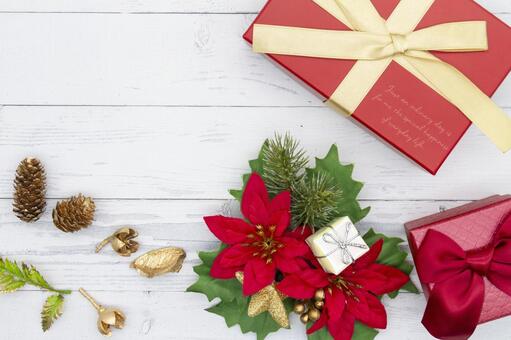 クリスマスプレゼントと冬の装飾 クリスマス,プレゼント,ギフトの写真素材