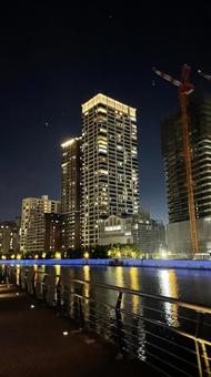 大阪・中之島の夜景 大阪,夜景,中之島の写真素材