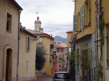 ニースの街並み　お洒落な小道 フランス,ニース,街並みの写真素材