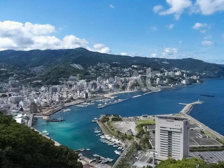 アタミロープウェイ　展望台からの景色 アタミロープウェイ,展望台,あいじょう岬展望台の写真素材