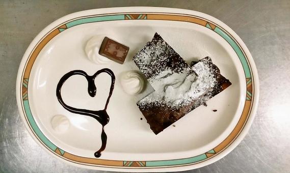 チョコレートブラウニー デザート,チョコレートケーキ,チョコレートブラウニーの写真素材